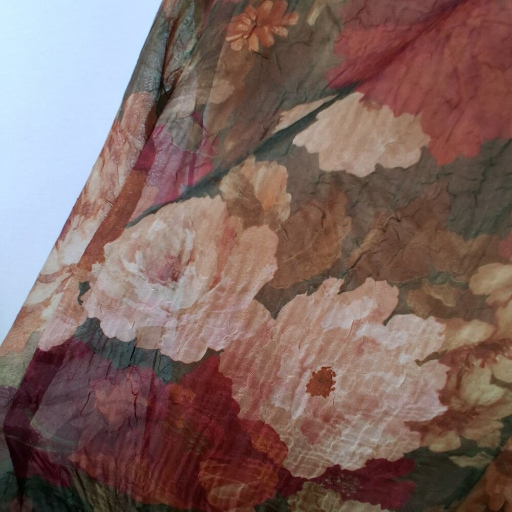 Vintage 90s Virgo II Slip Dress Size 12 Cabbage Rose Evening Party Sleeveless - Picture 8 of 16
